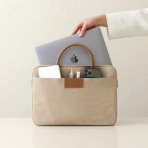 Women's Laptop Handbag 13–15 inch | Stylish PU Leather Office Tote Bag | Ladies Work Shoulder Bag
