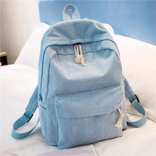 Corduroy Casual Backpack